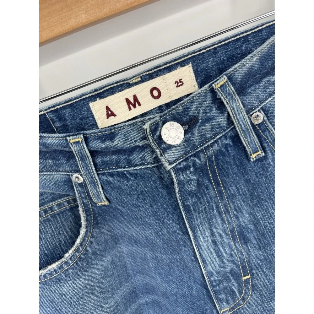 NWOT AMO Sandra Baggy Jeans Sz 25 (Meas 28) Barrel Wide Leg Cottagecore MSRP 318 - Picture 8 of 16